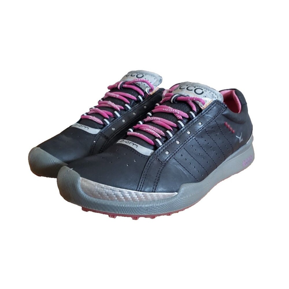 Ecco Biom Golf Yak Shoes Women's 37 US 6 - 6.5 Black Leather Hydromax